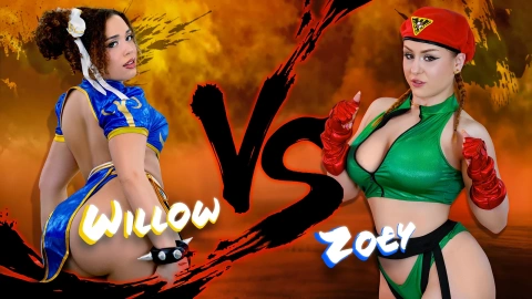 Willow Ryder vs. Zoey Uso Fight – Street Fighter Parody
