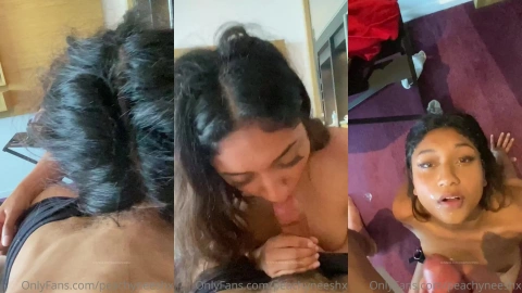 Huge Facial Soaking PeachyNeeshx's Face