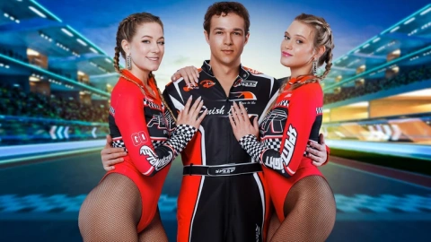 Chloe & River’s Hot Flag Girl Audition Fuck